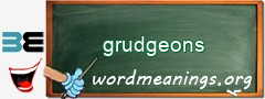 WordMeaning blackboard for grudgeons